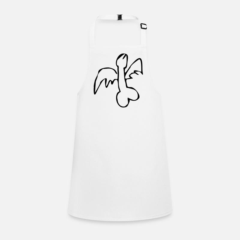 fliegender Penis flying cock exit-shirt Schürze für Kinder