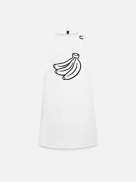 Banana - Children's Apron - white - Front
