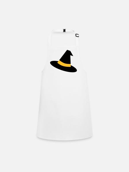 Witch's Hat - Children's Apron - white - Front
