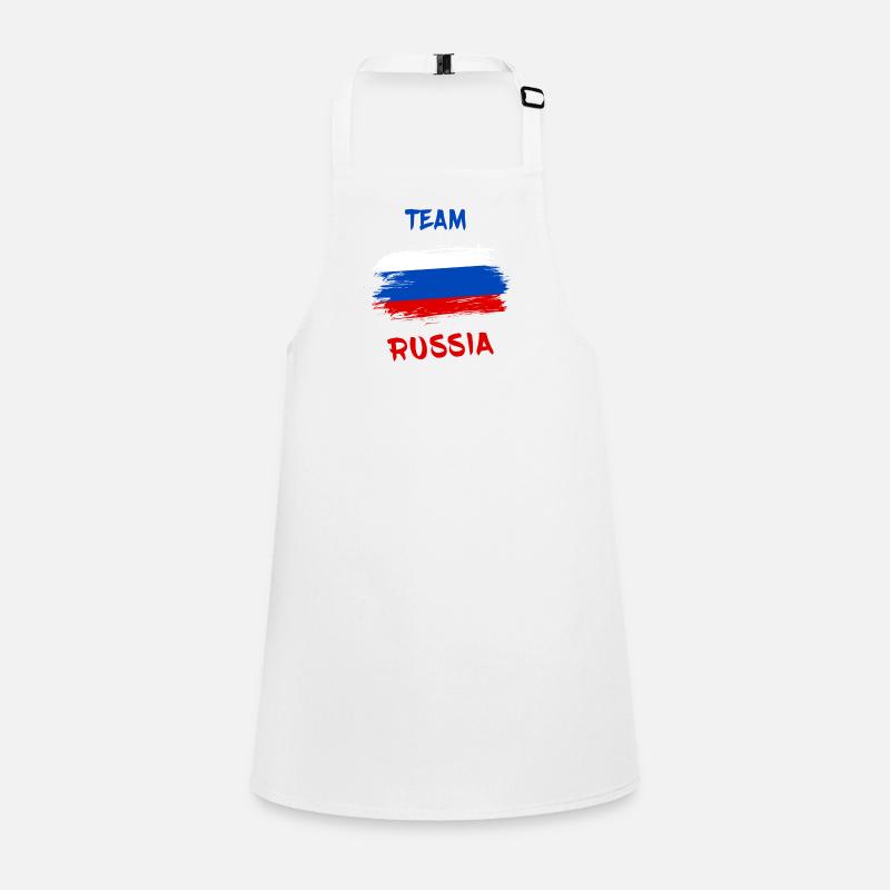 Équipe Russie / Cadeau Russia Moscou drapeau Tablier Enfant