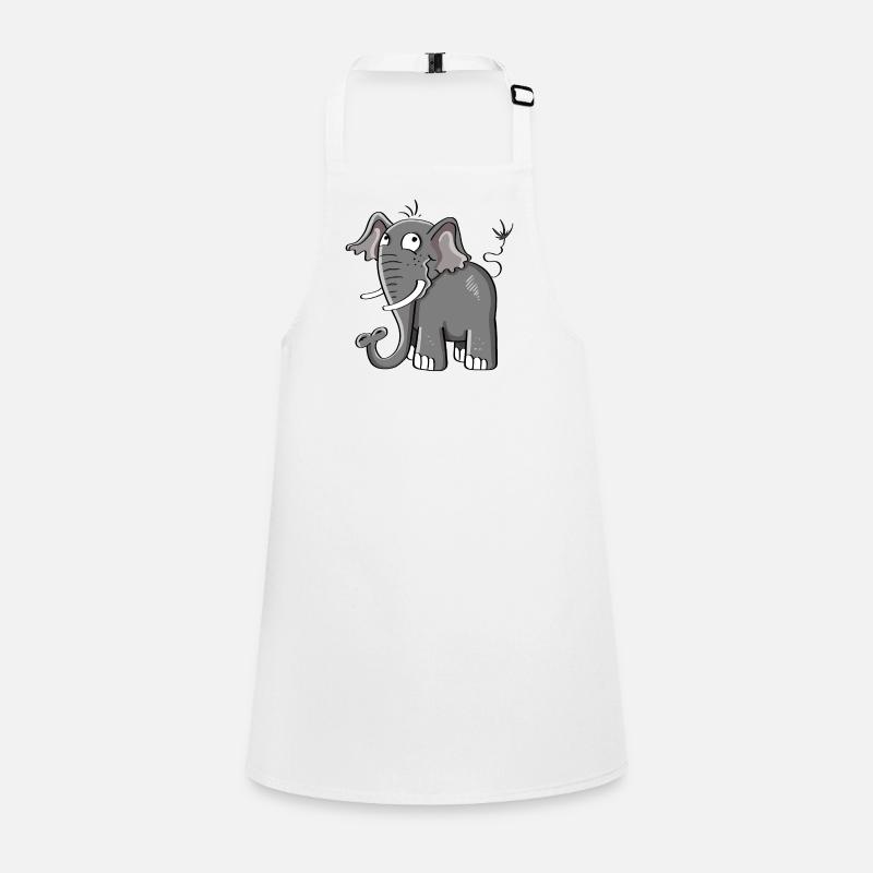 Petit cadeau de bande dessinée d'éléphant gris I d'éléphant Tablier Enfant