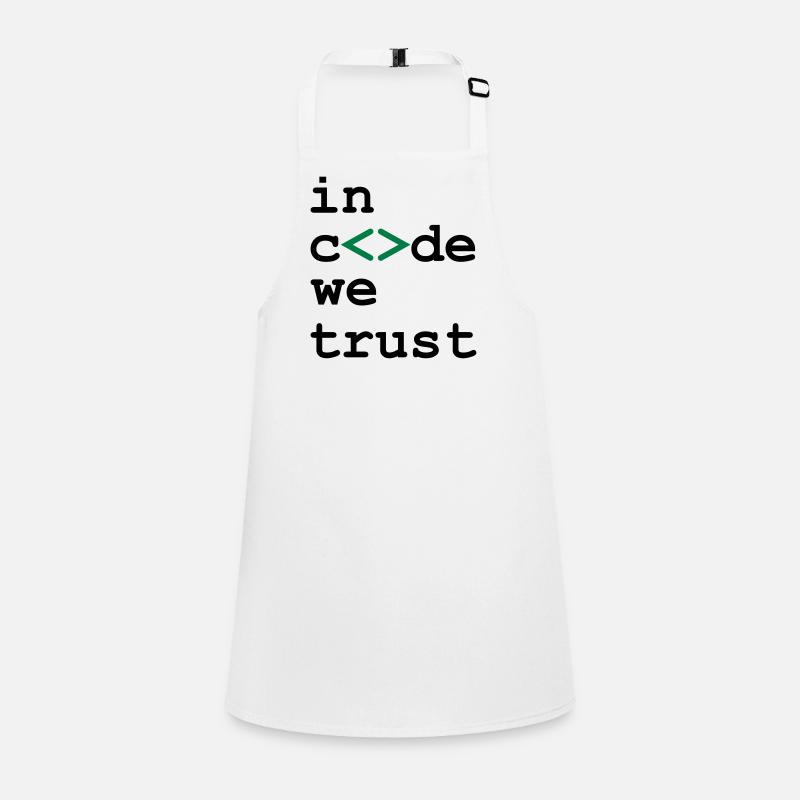 [ In code we trust ] Schürze für Kinder