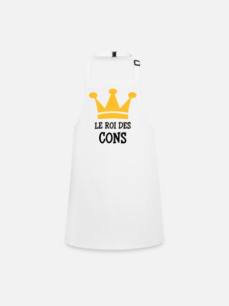 Le Roi des Cons - Tablier Enfant - blanc - Devant