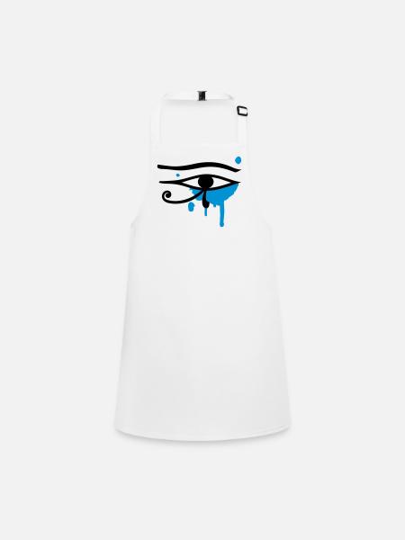 The Eye of Horus - Children's Apron - white - Front
