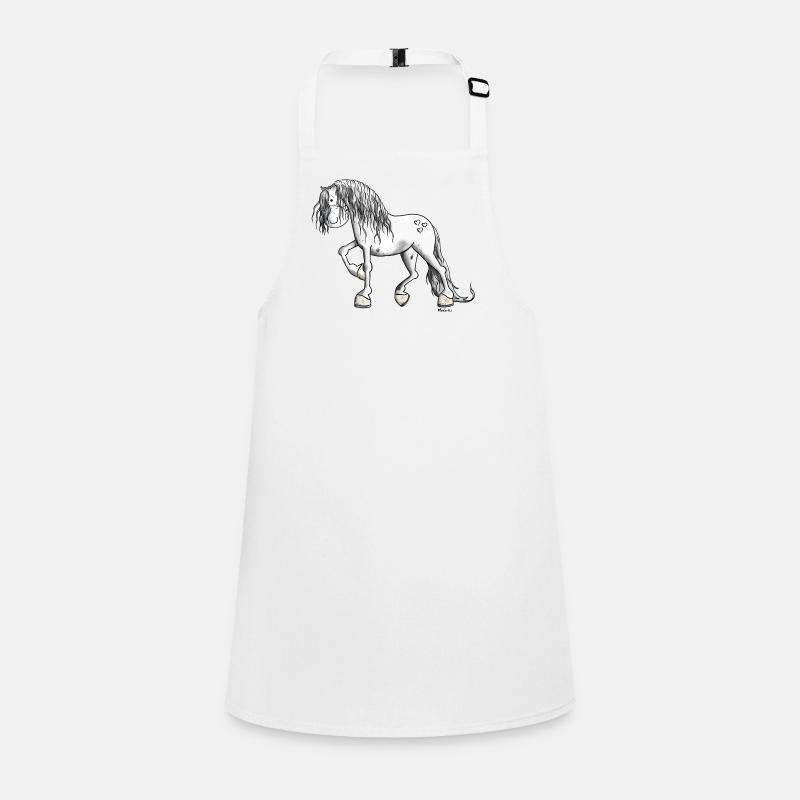 Mignon Cheval Blanc Tablier Enfant