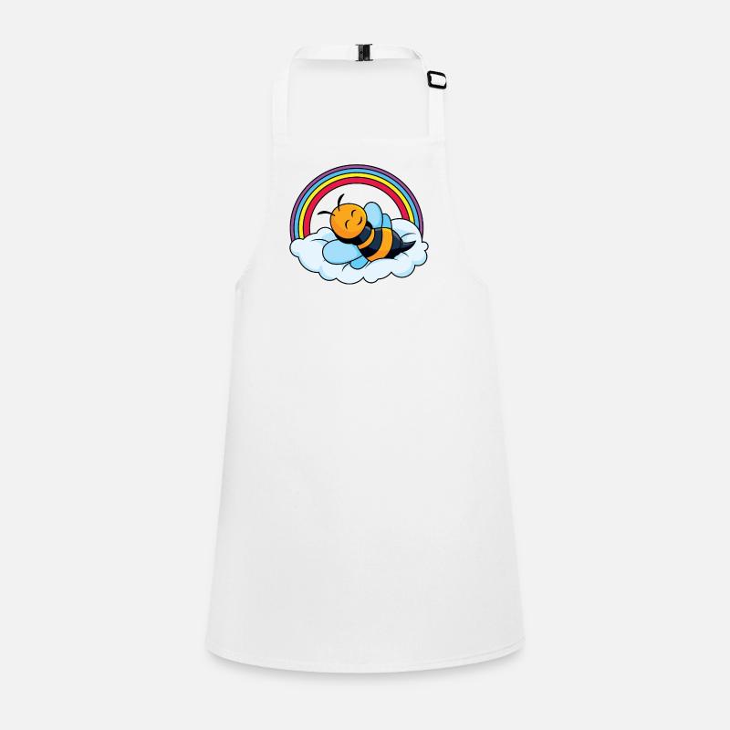 Sleeping bee on cloud Children's Apron
