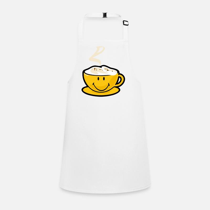 Smiley Capuccino - Tablier Enfant - blanc