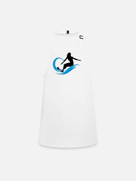surfeuse - Tablier Enfant - blanc - Devant
