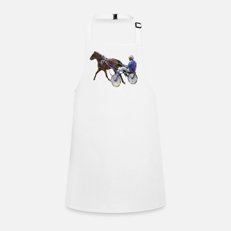 Cadeau de course de chevaux de course au trot Tablier Enfant