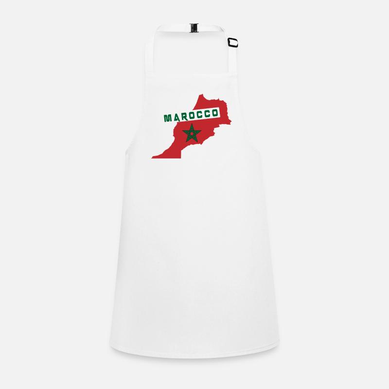 Morocco map with national flag Children's Apron