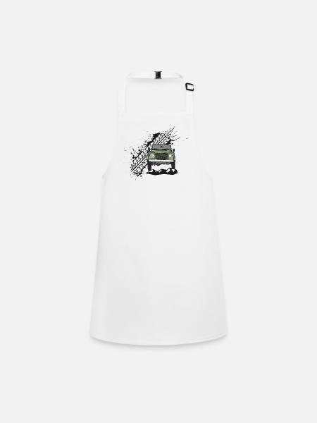 Defender Splash Front - Tablier Enfant - blanc - Devant