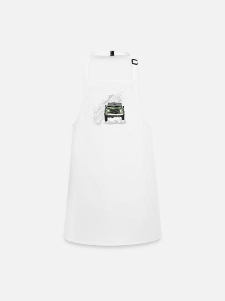 Defender Splash Front - Children's Apron - white - Front
