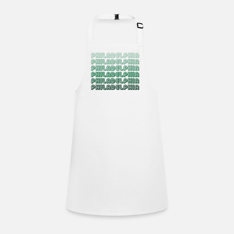 Philadelphia Typography Pattern Children's Apron