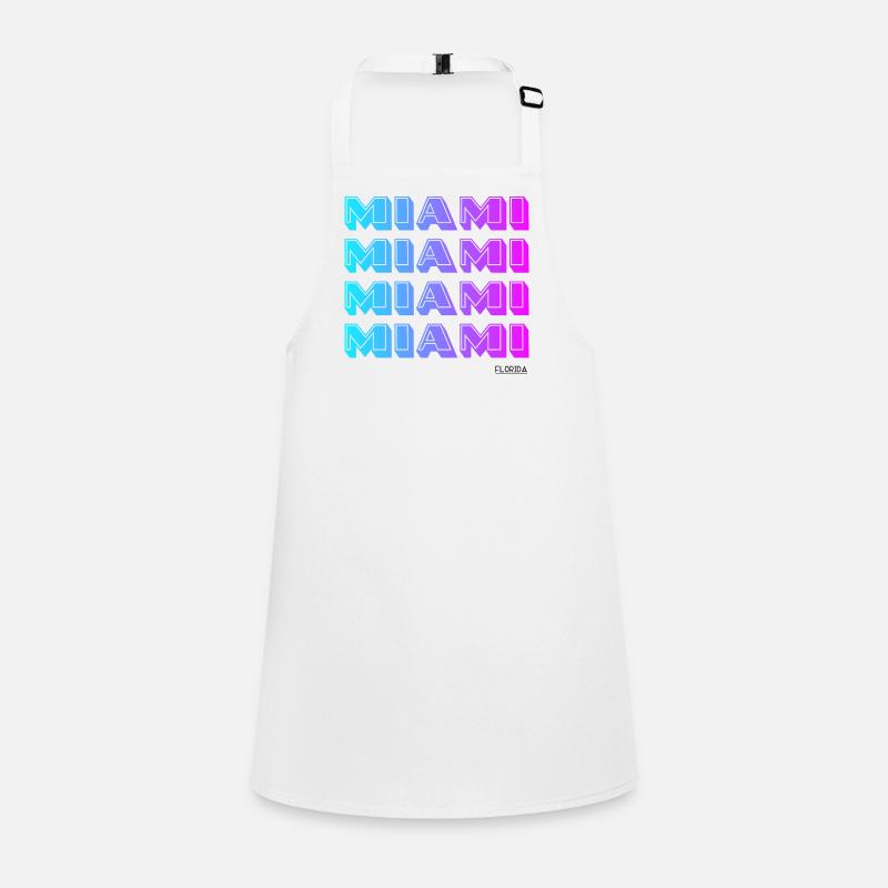 Motif de dégradé néon de Miami Tablier Enfant