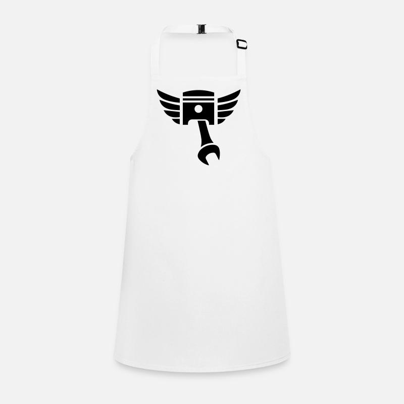 Piston key emblem with wings Children's Apron