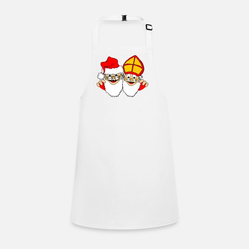 Sinterklaas et le Père Noël Tablier Enfant