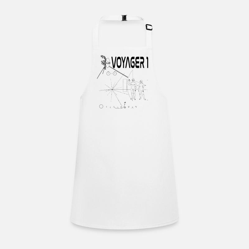 Black Voyager 1 space probe Children's Apron