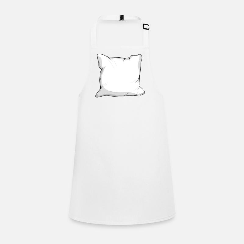 large cuddly white down pillow Children's Apron