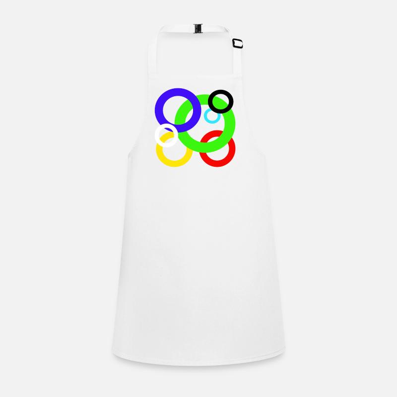 Design colored rings Children's Apron