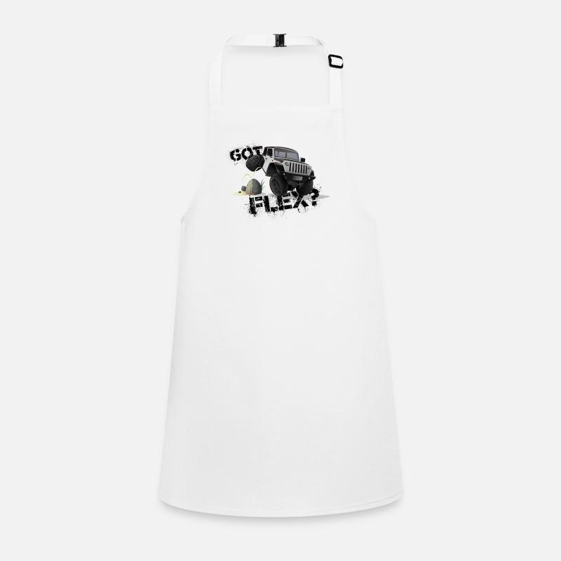 GOT FLEX? - OFFROADER Crawler - White Children's Apron