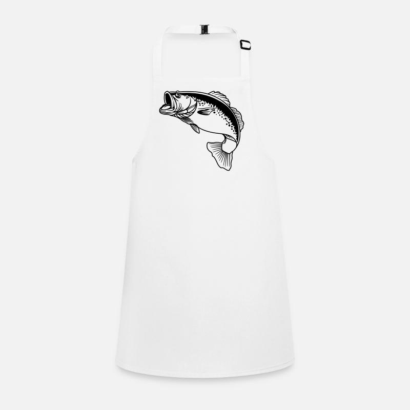 Logo transparent de poisson pour pêcheur Tablier Enfant