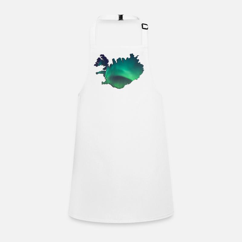 Islande Islande Aurores boréales Conception topographique Tablier Enfant