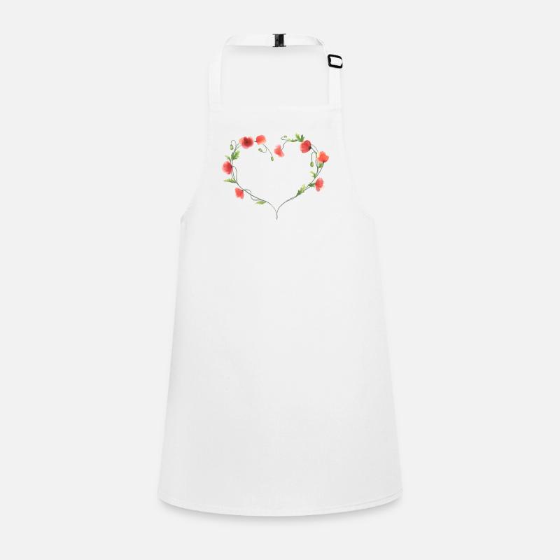 Coeur de coquelicot Tablier Enfant