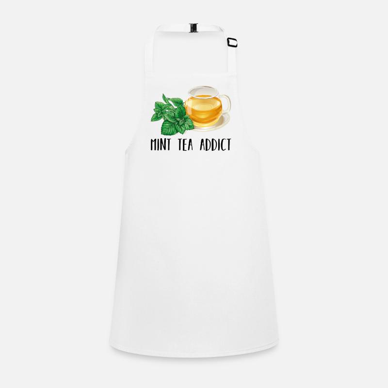 Mint Tea Addict Accro Mint Tea Gift Tea Children's Apron