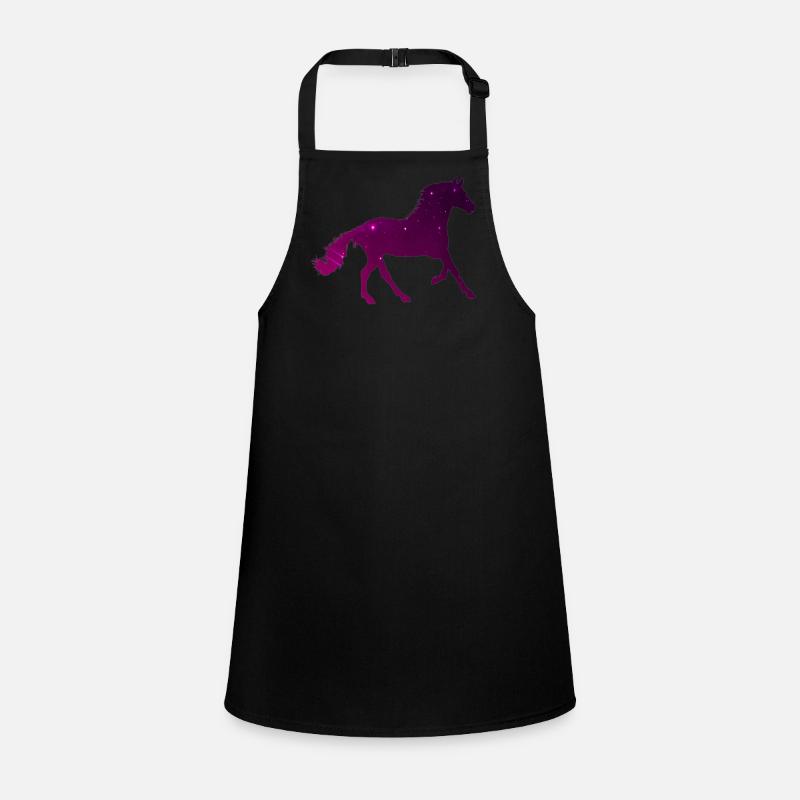 Cheval Étoile - Cadeau de Cheval Galaxie de Caval d’Équitation Mignon Tablier Enfant