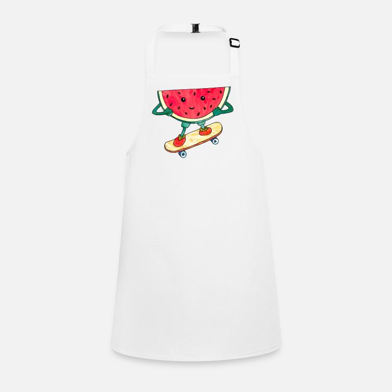 Skater Melon skateboard douce illustration cool Tablier Enfant