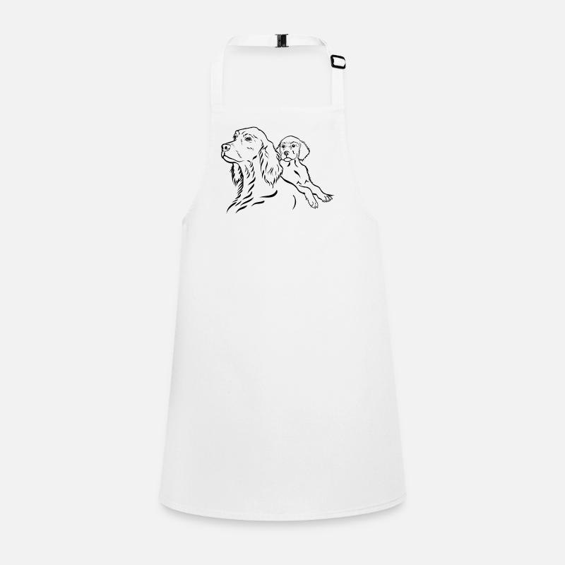 Setter with puppy Children's Apron