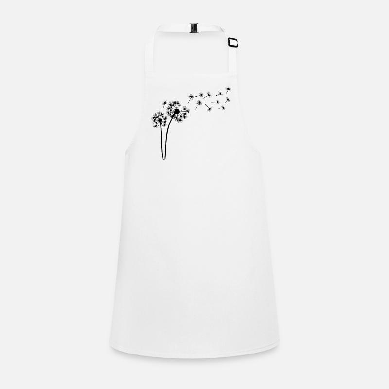 Fleur de pissenlit noir Tablier Enfant
