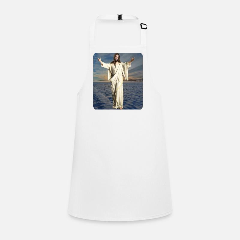 Jesus Figure Winter Children's Apron