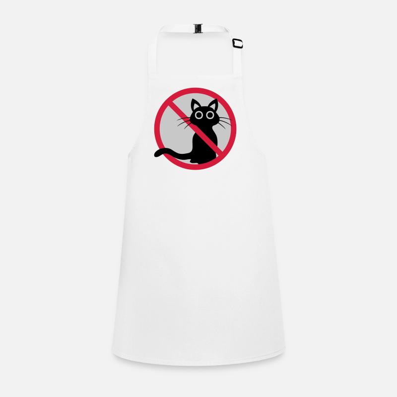 Signe interdit de chat Tablier Enfant