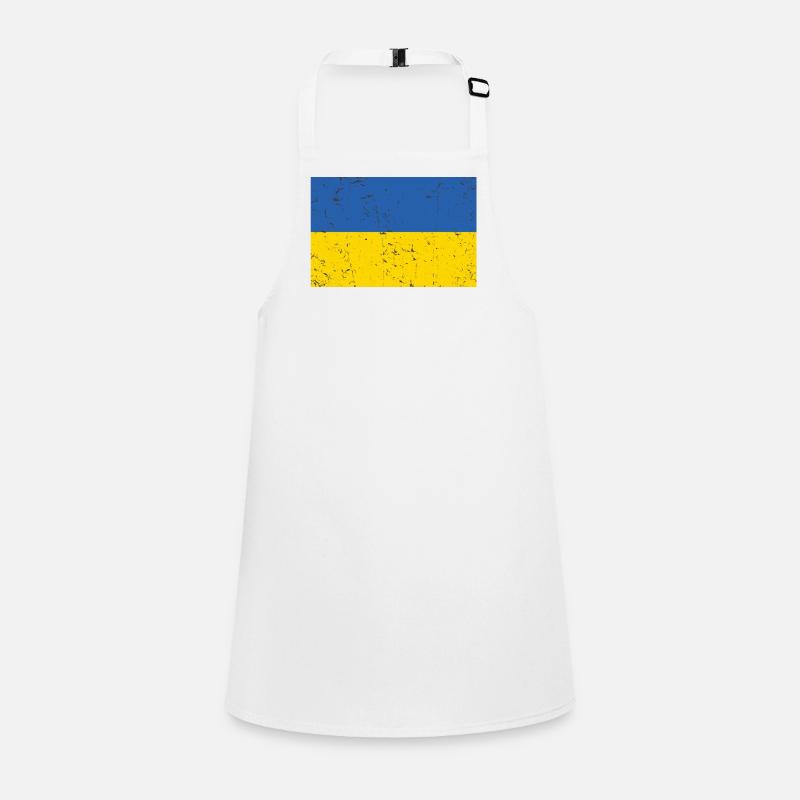 Ukraine Flag Distressed Cool Children's Apron