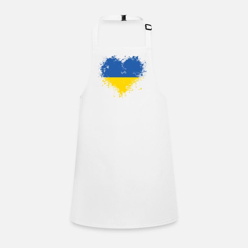 Ukrainisches Herz Schürze für Kinder