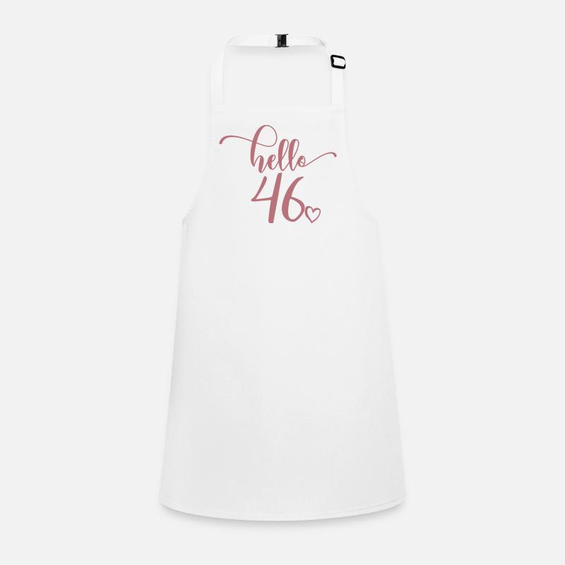 Hello 46 - Cute 46th Birthday Gift For Women Children's Apron