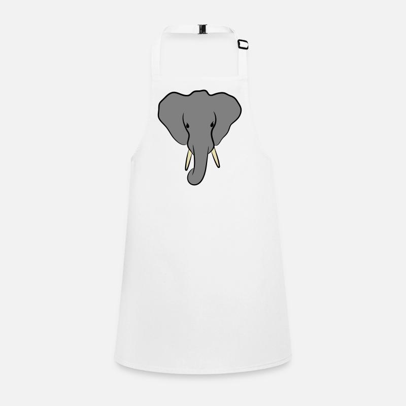 Elephant Head Minimalist Children's Apron