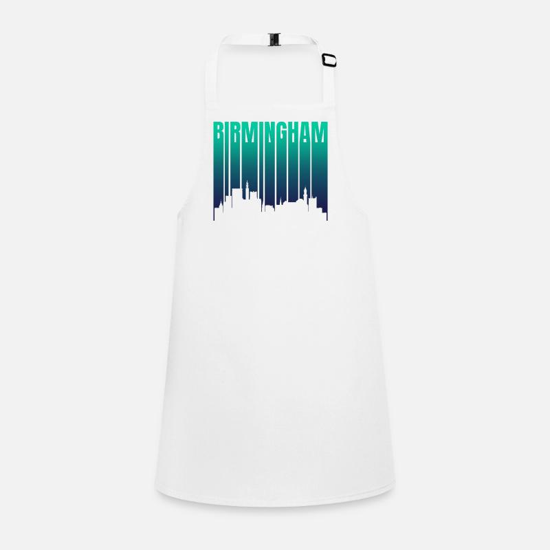Birmingham Skyline Gradient Children's Apron