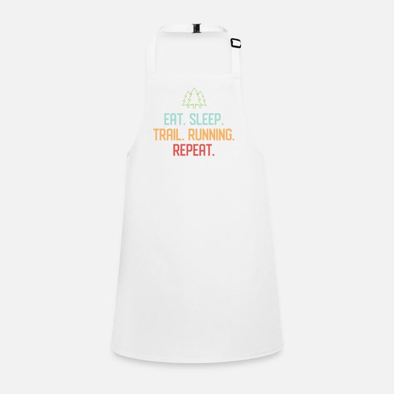 Eat. Sleep. Trail Running. Repeat. Children's Apron