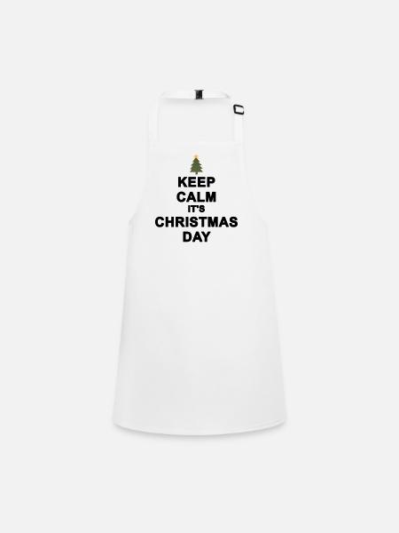 keep calm christmas - Tablier Enfant - blanc - Devant