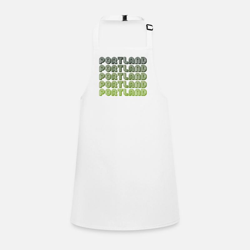 Portland Retro Gradient Muster Schürze für Kinder