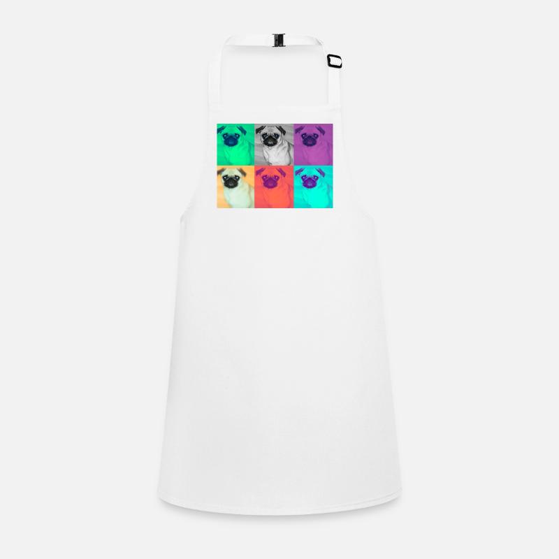 Pop Art Hund Design Schürze für Kinder