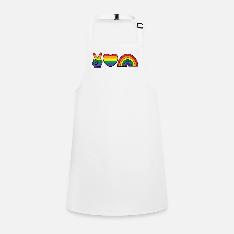 Rainbow Heart Equality Lgbt Homo Children's Apron