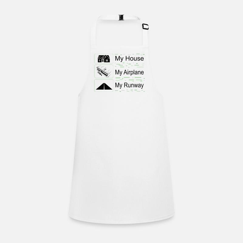 My house, my plane, my runway Children's Apron