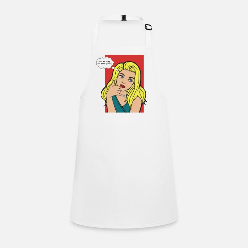 Pop Art Blonde with Thought Bubble Children's Apron
