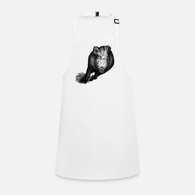 Wild boar galloping Children's Apron