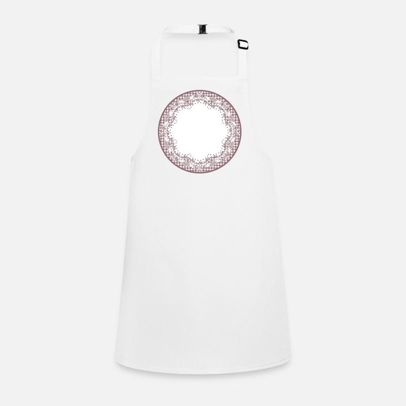 Nostalgia cake tip label in dusky pink Children's Apron