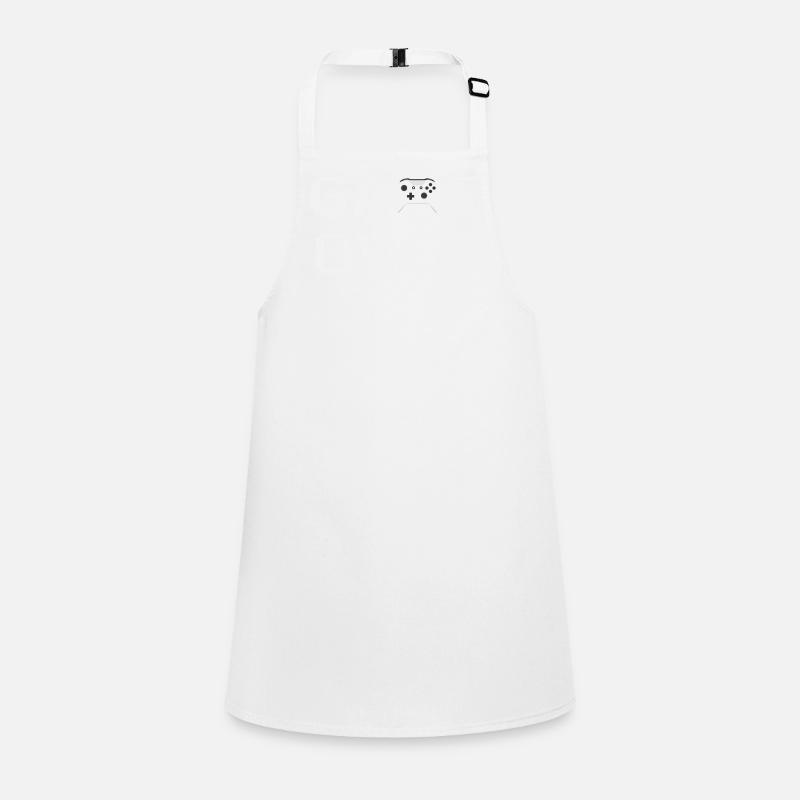 Game Over Controller Blanc Tablier Enfant