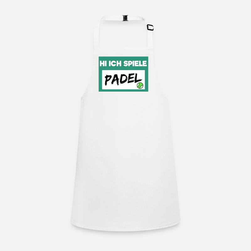 Player Padel Racket Balls Statement Padel Game Children's Apron